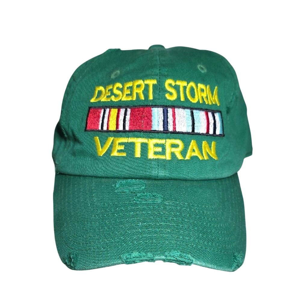 KBETHOS Vintage Green Desert Storm Veteran Green Adjustable Hat